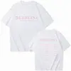Camiseta Negra 2025 Bp Deadline World Tour Camisa de Manga Corta con Cuello Redondo Doble Cara Regalo para Fans Ropa de Mujer