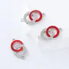 Accesorios para adornos populares cruzados colgante diy incrustado con diamantes de imitación colgante doble geométrico accesorios de adornos de perforación de punto materiales personalizado