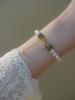 Pulsera de Cristal Nueva de Badu para Mujer Estilo Coreano Lujo Ligero Pulsera de Perlas de Agua Dulce Nicho Natural Pulsera de Jade Hetian al por Mayor