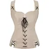 Vestido Medieval de Camurça com Cadarço para Cross-Border Amazon Renaissance Steampunk Pirata