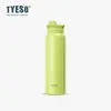 Botella Deportiva Portátil Tyeso con Asa, Vaso de Agua de Acero Inoxidable, Taza Termo de Gran Capacidad Aislada al Vacío, Termo de Doble Capa Estilo Nórdico