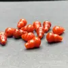 Jad Vermelho 8*11 Cabacinha Grande Contas Soltas Atacado Acessórios DIY Pulseira Colar Joias Cabacinha de Jade Produtos Semi-Acabados