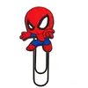 Clipe de Papel Grande Homem-Aranha Transfronteiriço Material de Escritório Clipe de Papel Criativo Fofo Agulha em Forma de U Marcador de Página de Desenho Animado em PVC