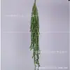 Planta de simulación pez dorado ratán decoración de manojo planta verde de plástico hogar interior para colgar en la pared adornos de boda hojas al por mayor