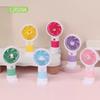 Verano nuevo mini ventilador de mano pequeño carga USB niñas silencioso portátil soporte para teléfono móvil ventilador de escritorio