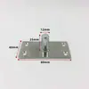 Mola de piso de porta de vidro, extensão do eixo superior, peça de hardware, acessórios de fixação de eixo fixo simples de aço inoxidável