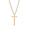 Conjunto de Anillo, Pulsera y Collar con Diseño de Cruz de Nuevo Estilo Europeo y Americano Transfronterizo para Mujer en Elegante Acero Inoxidable