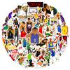 Compra Directa Transfronteriza Temu Serie de 50-250 Piezas Combinación de Pegatinas con la Estrella de Baloncesto Kobe, Graffiti de Dibujos Animados y Logos de Equipos de Baloncesto