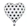 Nuevo globo redondo de punto de ola y raya de 18 pulgadas, globo redondo de punto de ola y caramelo de película de aluminio, diseño para fiesta de cumpleaños de bebé