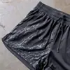 Shorts Esportivos Americanos Novos Tendência Estampa de Letras Rua Hip-Hop Cintura Elástica Marca Tendência Soltos Casuais Calças de Cinco Pontos