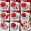 Festivo Año Nuevo Rojo Microcuentas de Diamante Material para Arte de Uñas Cristal Cuadrado Tridimensional Palo Decoración de Armadura para Uñas