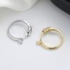 Deseo suministro transfronterizo tiburón anillo abierto personalidad creativa europea y americana plateado plata 925 moda joyería al por mayor para hombres y mujeres