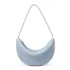 Bolso de Hombro Bajo Axila de Lujo de Nicho Forma de Media Luna 2026 Nuevo Estilo Coreano Bolso Tejido para Mujer Moda Bolso de Mano Forma de Media Luna Bollo