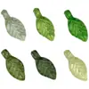 DIY simulación hoja verde perforada hoja de ginkgo hoja pequeña mini accesorios acrílicos decoraciones hechas a mano colgante venta al por mayor