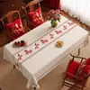 Mantel de Mesa para Año Nuevo 2026 Año del Caballo, Sin Lavar, Impermeable, Resistente al Aceite, Rojo, Atmosférico, Lujoso, Sensación de Alta Gama, Cubierta de Mesa para Año Nuevo