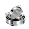 Vaporera multifuncional vaporera de doble asa vaporera universal accesorios para olla pequeña rejilla hogar acero inoxidable 304 olla para leche vaporera