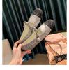 Versión de Piel de Oveja~2026 Zapatos Planos Mary Jane de Cuero Estilo Chanel con Tacón Grueso y Aumento Oculto de Altura, Cómodos y Versátiles para Mujer