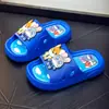 Chinelos de Verão para Crianças de 2-9 Anos Estilo Dopamina Unissex Desenho Animado Interno Externo Pequeno Médio Antiderrapante Meninos Bebê Chinelos