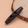 Botões de Madeira de Azeitona de Furo Único para Casacos e Trench Coats, Botões Versáteis Unissex, Botões de Imitação de Chifre de Madeira Natural de Furo Duplo, Botões de Azeitona