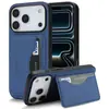 Aplicável para Capa de Celular iPhone 18 Pro Max Capa Traseira com Porta-Cartão Samsung S26 Ultra Capa de Couro Capa Protetora