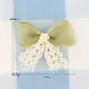 Accesorios de Tela para Niños Listos para Usar Moño Flor Forma de Cereza DIY Lindos Accesorios para el Cabello Ropa Velcro