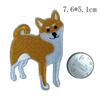 Adesivo de Tecido Bordado Animal Husky Cachorro Chai Emblema Bordado Patch para Roupa Infantil Mochila Adesivo DIY Cola no Verso