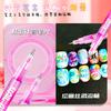 Set de Plumas para Nail Art DIY Dibujo de Líneas Punteado de Uñas Pintura Acrílica para Uñas Delineador Pluma Esmalte de Uñas Pluma de Gel