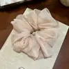 Scrunchie de Chiffon Suave Estilo Francês para Mulheres, High-End, Prendedor de Cabelo Super Grande e Fofo, Versátil para Uso Diário, Acessório de Cabelo