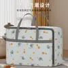 Bolsa de Tote de Tela No Tejida Estampada de Dibujos Animados para Uso Doméstico, Bolsa de Almacenamiento de Gran Capacidad, Bolsa de Almacenamiento de Colchas a Prueba de Polvo y Humedad