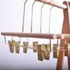 Loja de roupas personalizada cabide de madeira maciça de alta qualidade para mulheres cor de madeira de faia cabide para roupas de loja de roupas infantis suporte para roupas