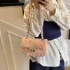 La popular bolsa pequeña de mano de este año, nuevo estilo 2025, pequeña fragancia, moda, cierre de flu, bandolera versátil para mujer