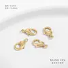 Cierre de Langosta Chapado en Oro Real de 14 Quilates que Conserva el Color Hebilla de Conexión para Pulsera y Collar DIY Hecha a Mano Hebilla de Resorte de Acabado Accesorios de Joyería