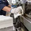Pano de Limpeza Industrial Branco Cortado Padrão Waffle Sem Poeira Absorvente de Água Absorvente de Óleo Sem Fiapos Pano de Limpeza para Equipamentos