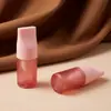 Huayi Moldagem por Injeção Tubo de Batom Semi-transparente Materiais de Embalagem Personalizados Cor Maquiagem Batom Brilho Labial Cosméticos HY-5505