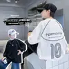 Camada Base Branca para Meninos Outono 2026 Novo Estilo Camiseta Infantil de Manga Longa M e G Crianças Início do Outono Roupa de Baixo Top Fina