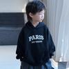 Michael Xie Roupa Infantil Moletom Masculino com Forro de Lã, Espessado para Outono e Inverno, Novo Moletom de Lã Infantil Estilo Coreano para Crianças Maiores