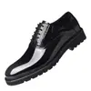 Zapatos de Cuero Formales de Negocios Estilo Retro Británico para Hombres Mayores - Novedad Primavera y Verano 2026 - Zapatos de Cuero Brillante de Suela Blanda para Hombre