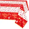 Mantel de Amazon para el Día de San Valentín Transfronterizo Feliz Día de San Valentín Decoración Desechable para Ceremonia de Boda