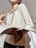 Suéter de Punto con Cuello Polo Zhengqite para Mujer, Otoño Temprano Único y Elegante, Ajustado a la Cintura, de Manga Larga, Camiseta Básica