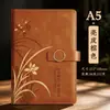 Conjunto de cadernos corporativos personalizados com design moderno de orquídea, conjunto de caixa de presente com planner criativo, caderno de presente para reconhecimento de cliente