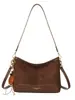 Bolsa de Ombro Única de Alto Valor Moda Retrô Chegada Nova Outono 2026 Grande Capacidade Nicho para Deslocamento Manual de Mão ou de Ombro