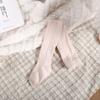 Meia-calça para meninas Verão Algodão Fino Desgaste Externo Malha de Cor Sólida Meia-calça para Bebê Meia-calça Oca para Crianças Leggings