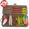 Kit de Iscas Transfronteiriças Taiyu com 21 Peças Isca Artificial T-Tail Minol Sapo Isca Macia Biônica Gancho com Cabeça de Chumbo Venda por Atacado