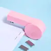 Grapadora de Aspecto Elegante Transfronteriza Grapadora Creativa para Encuadernación Tamaño Mediano Color Macarrón Oficina Portátil Encuadernadora Venta al Por Mayor