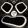 Cojín para asiento de coche famoso en internet felpa cálida anticongelante cojín para asiento de coche sentido avanzado funda de asiento sencilla en blanco y negro