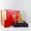 Lançamento de novos produtos: Ornamento de bolsa de fortuna de veludo dourado, bolsa de dinheiro, ornamento, presente de negócios criativo estilo chinês atraindo riqueza