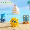 Decoración de Micro Paisaje Tabla de Surf Velero Concha Marina Ave Marina Adornos Serie Playa Oceánica Costera Adornos Pequeños Hechos a Mano