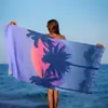 Toalla de Secado Rápido para Vacaciones Chal Esterilla de Playa Toalla de Baño Protección Solar Fabricante Toalla de Playa Microfibra Mayoreo Lado del Mar Absorción de Agua