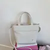 Bolso de Mano de Lona de Nylon Coreano para Mujer 2025 Nuevo de Moda Casual Bolso Tote Versátil Bolso Cubo Cruzado