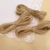 Comercio exterior transfronterizo especial tijeras tejidas a mano naturales hechas a mano cuerda de cáñamo decorativa DIY etiqueta tarjeta colgante cuerda de cáñamo
